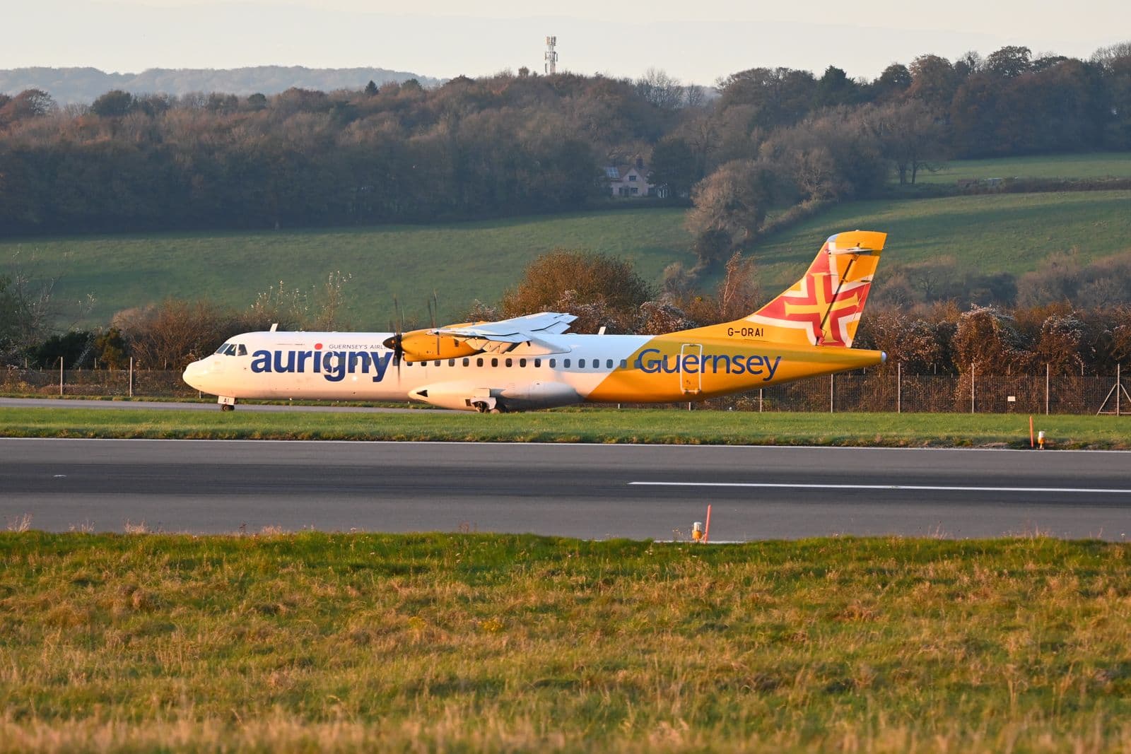 Aircraft prepared for a charter departure.