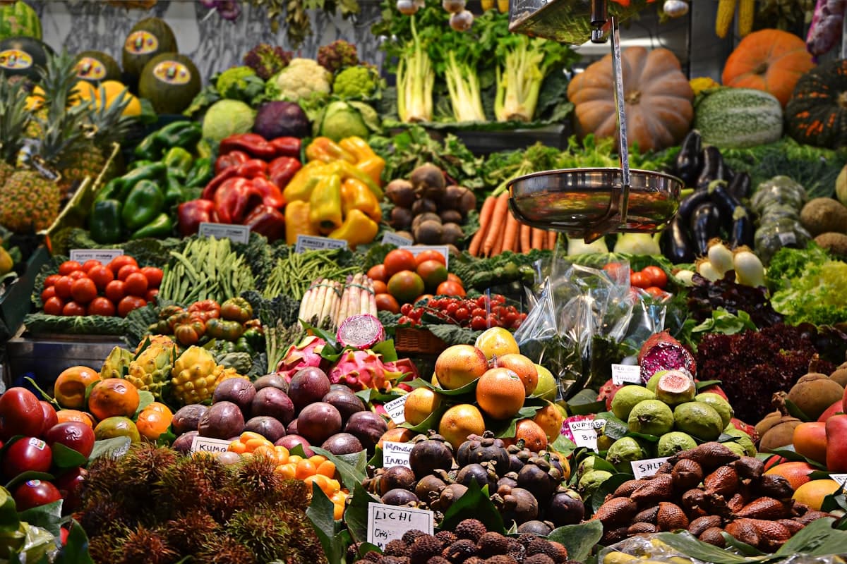 Fresh produce prepared for food and feed logistics.